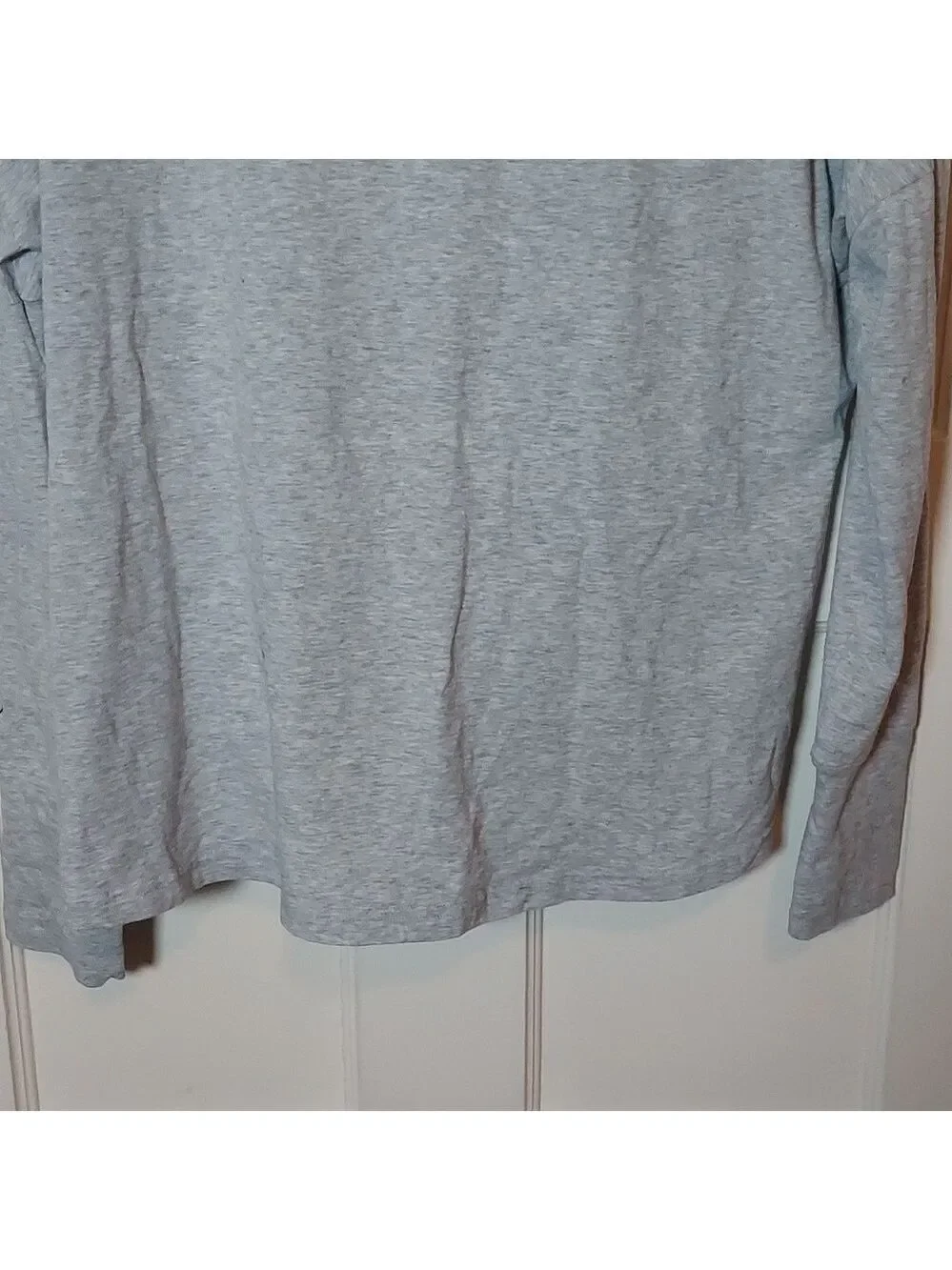 Puma Light Gray Open-Front Twist-Hem Draped Cardigan Sz XL